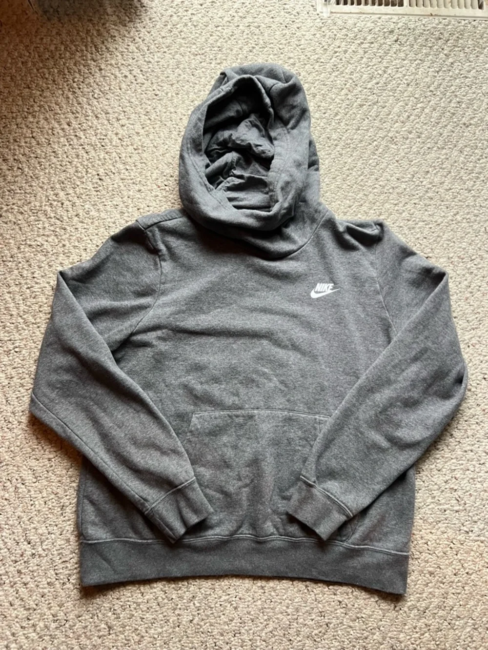 Gray High neck Nike Hoodie - Picture 1 of 4